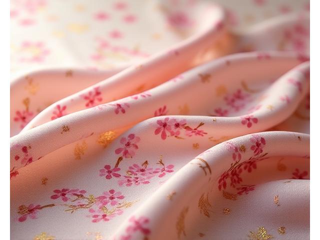 桜のモチーフが美しい特注の帯地